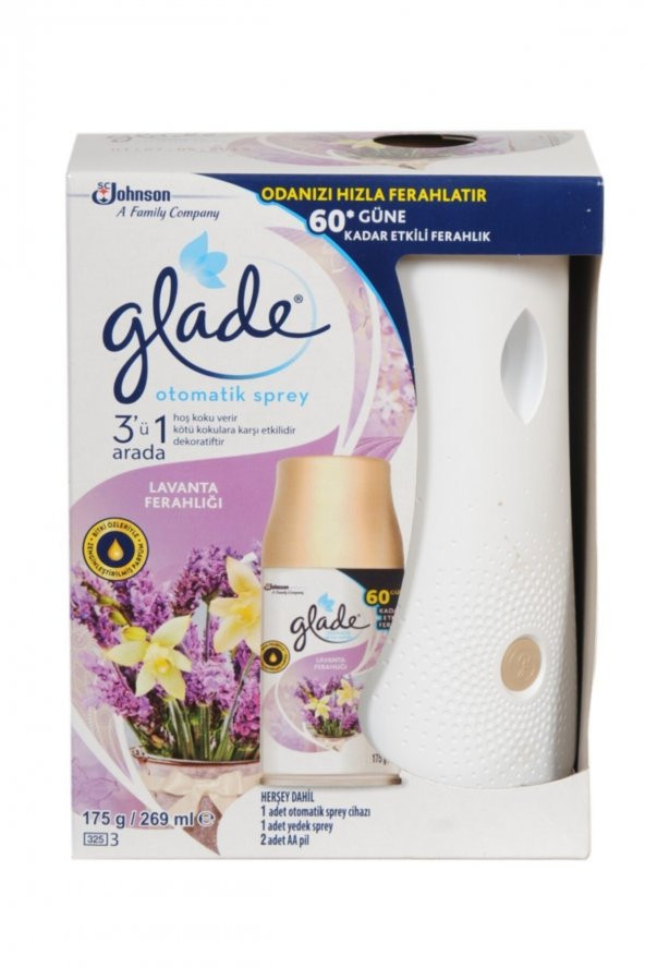 Glade Otomatik Sprey Sistem + Yedek Lavanta Ferahlığı 269 Ml