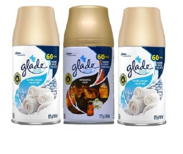 Glade Otomatik Sprey Temiz Çarşaf Ferahlığı x Oryantal Oud x Temiz Çarşaf Ferahlığı x 3 x269Ml