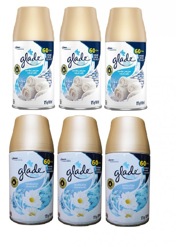 Glade Oda Kokusu Temiz Çarşaf Ferahlığı Sprey 3 x 269Ml X Temizliğin Ferahlığı Sprey 3 X 269 Ml - 1