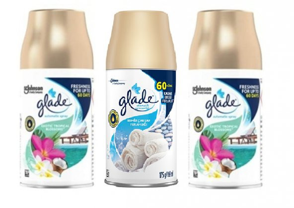 Glade Oda Kokusu Tropikal Floral  x Temiz Çarşaf x Tropikal Floral Sprey 3 x 269 Ml