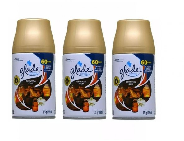 Glade Otomatik Sprey Oda Kokusu Yedek Oryantal Oud   3 X 269 ml
