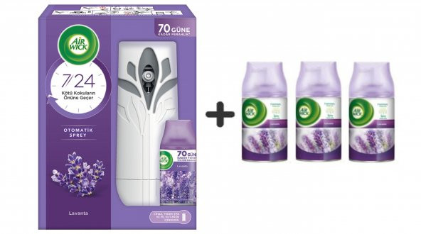 Air Wick Oda Kokusu Freshmatic Lavanta Kit + Yedek 250 Ml +Lavanta 3 Adet 250ml