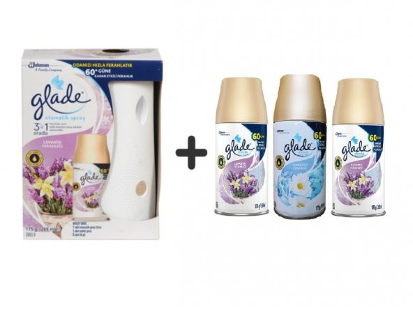 Glade Otomatik Sistem + Lavanta Ferahlığı x Temizliğin Ferahlığı x Lavanta Ferahlığı 3 x 269 Ml
