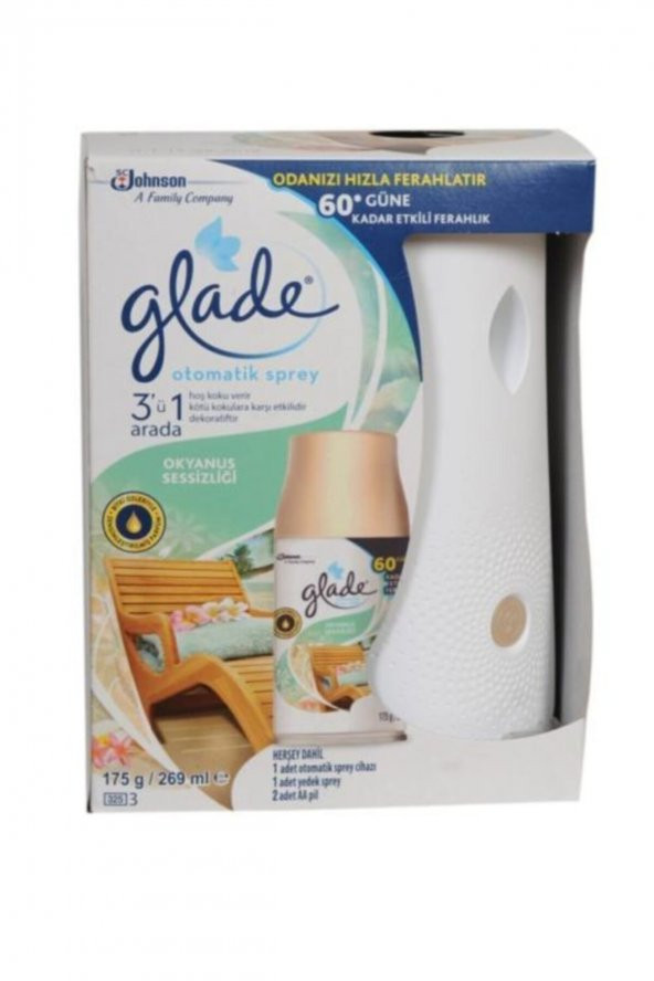 Glade Otomatik Sprey + Okyanus Sessizliği Yedek 269 Ml