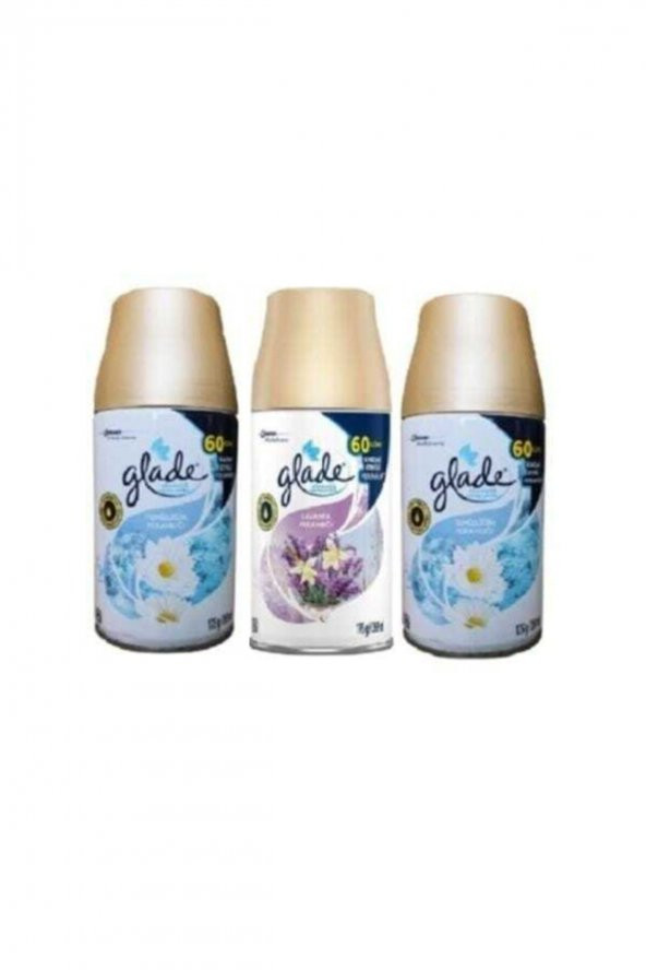 Glade Oda Kokusu Yedek Sprey Temizliğin Ferahlığı + Lavanta Ferahlığı 3 X 269 Ml