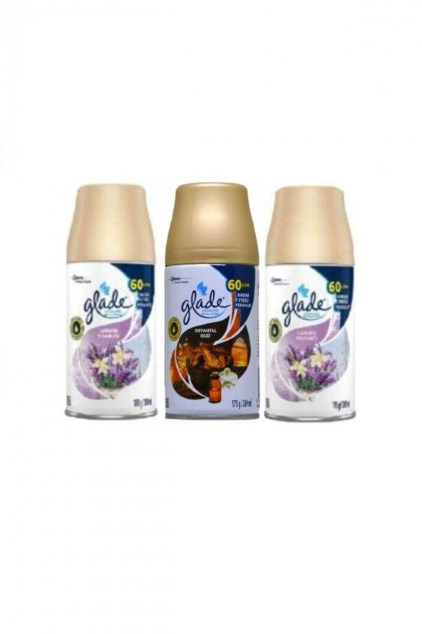 Glade Oda Kokusu Yedek Sprey Lavanta Ferahlığı + Oryantal Oud 3 X 269 Ml