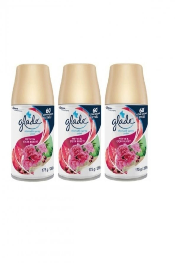 Glade Otomatik Sprey Meyve & Çiçek Buketi Yedek 3 x 269 Ml