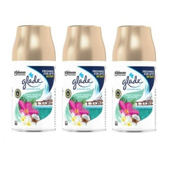 Glade Otomatik Sprey Oda Kokusu Yedek Tropikal Floral 3 x 269 Ml