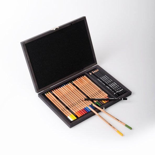 Lyra Rembrandt 30 Parça Polycolor & Art Design Ahşap Kutu (YENİ) - 2