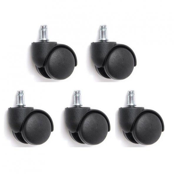 Aletçantam Plastik Koltuk Tekeri Ofis Büro Sandalye Geçmeli Tekerleği x5 - 3