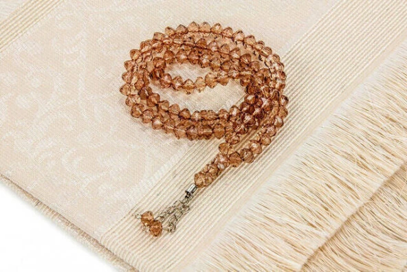 Ramazana Özel Set 15 - Seccade - Örtü - Tesbih - Kutulu - Resim 3