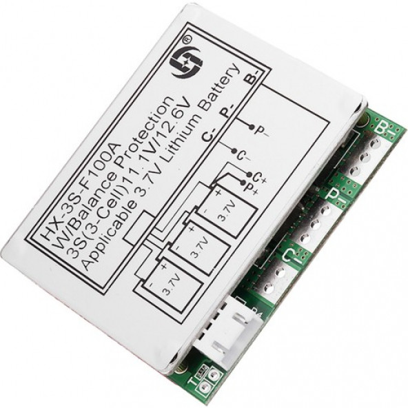 4s 100A Kurulu 3.7V Bms Li-Po Lityum 18650 Pil Şarj Koruma Modülü B20 - 3