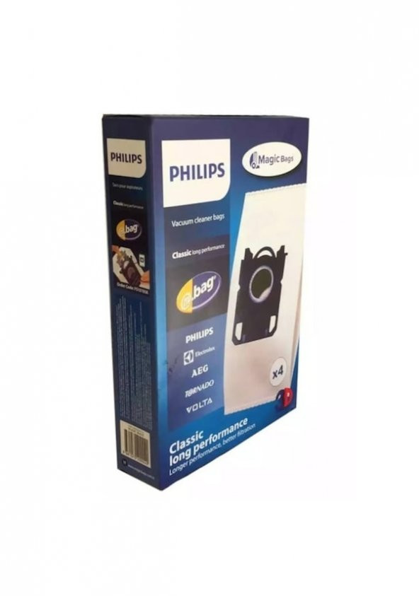 Philips S-Bag Uyumlu Kutulu Toz Torbası ( 4lü )