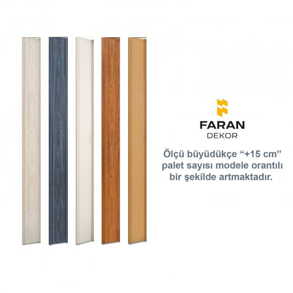 Faran Dekorasyon 72 x 215 Beyaz Renk Camsız Pvc Akordiyon Katlanır Kapı - FRNAKMODEL-03 - 5