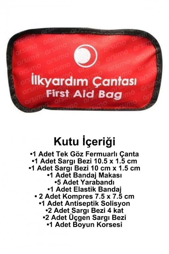 İlk Yardım Çantası İlk Yardım Seti | Acil İlk Yardım Çantası First Aid Bag