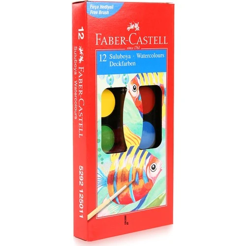Faber Castell Suluboya 12 Renk ürün görseli