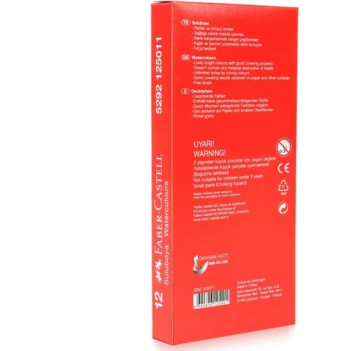 Faber Castell Suluboya 12 Renk - Resim 2