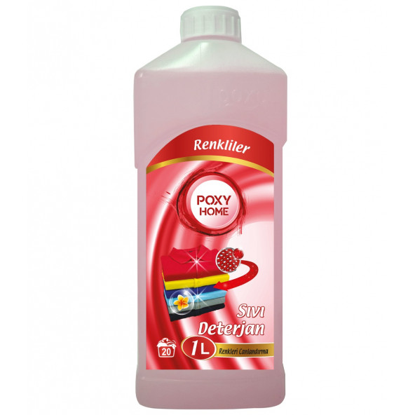 Poxy Home Renkliler Için Sıvı Çamaşır Deterjanı 1000 Ml