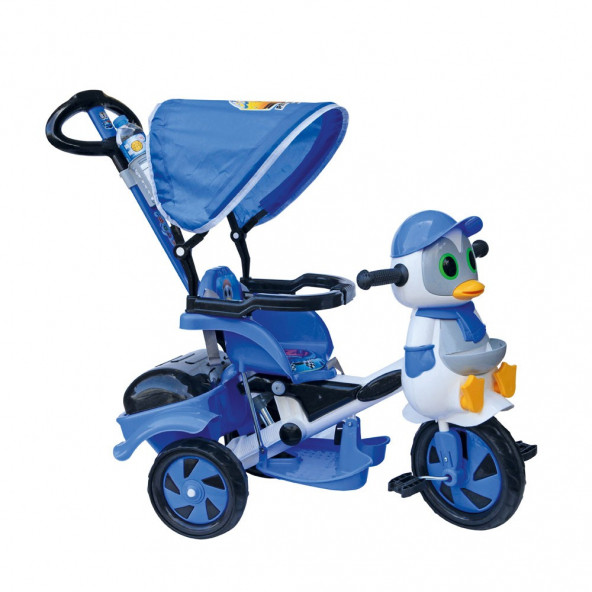 Dilaver Baby Poufi 3 Tekerlekli Ebeveyen Kontrollü Bisiklet /  Mavi