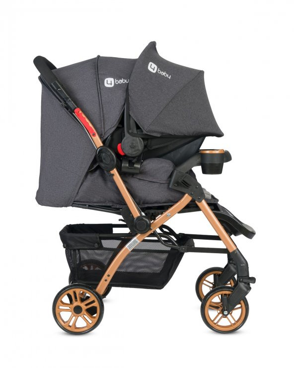 4 Baby AB440 Active Travel Sistem Bebek Arabası / Gold Antrasit - 4