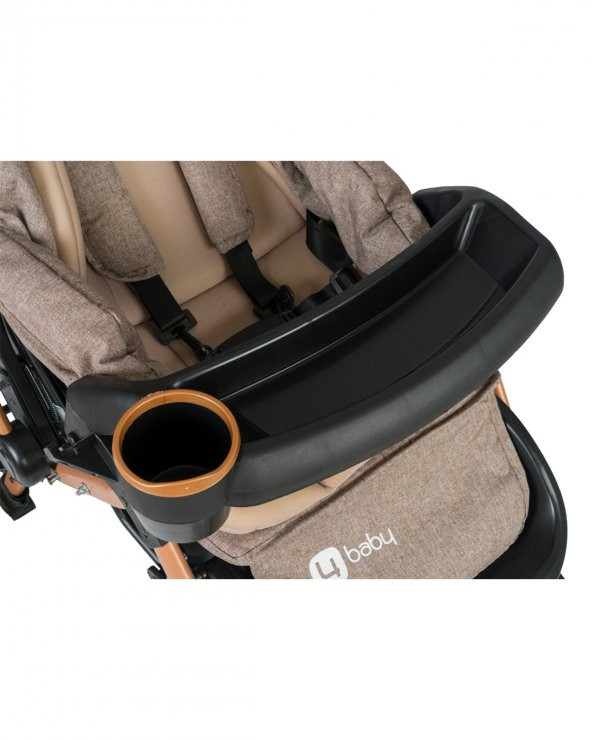 4 Baby AB440 Active Travel Sistem Bebek Arabası / Gold Antrasit - 5