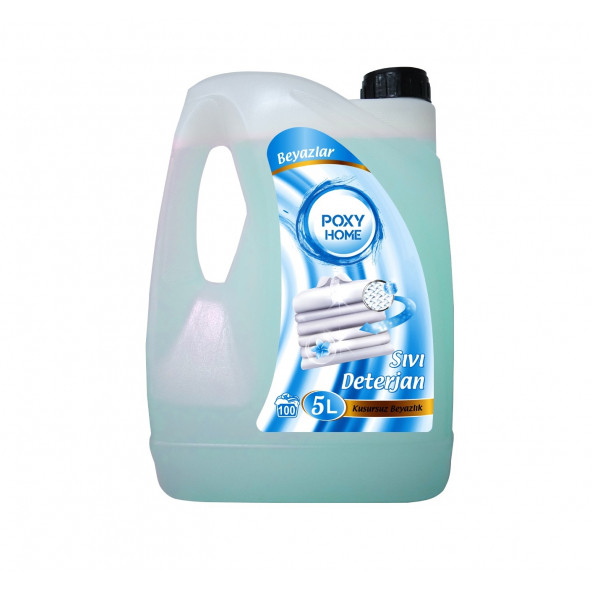 Poxy Home Beyazlar Için Sıvı Çamaşır Deterjanı 5000 ML