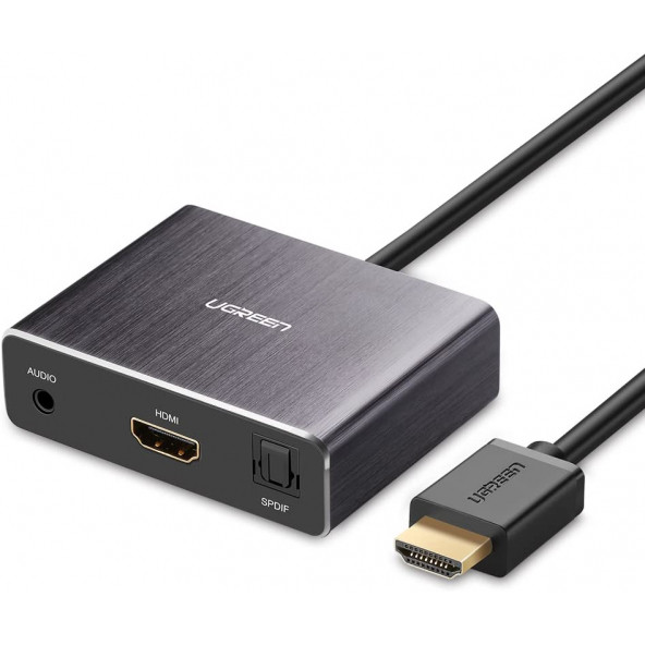 Ugreen HDMI To HDMI Optik ve 3.5mm Ses Dönüştürücü 40281 -OUTLET ÜRÜN- - 1
