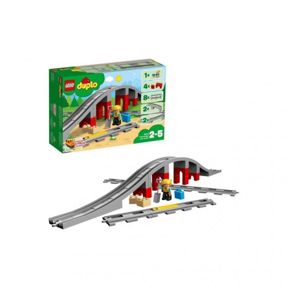 LEGO Duplo 10872 Tren Köprüsü ve Rayları (26 Parça)
