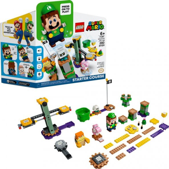 LEGO Super Mario 71387 Luigi ile Maceraya Başlangıç (280 Parça)