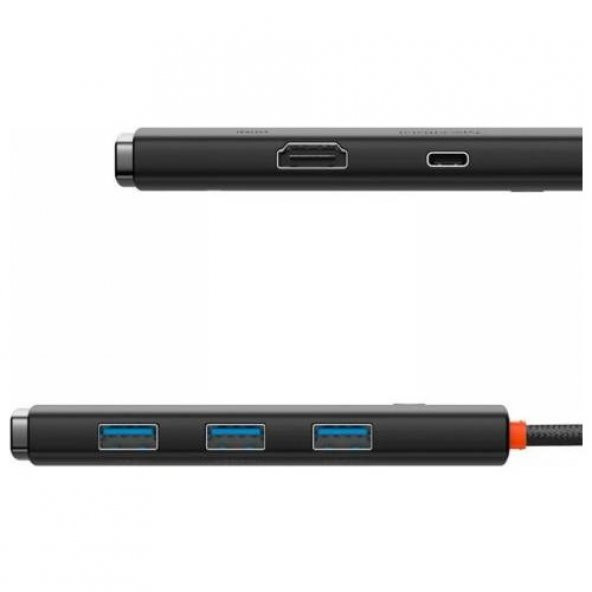Baseus 100W 5 Portlu Type-C Hub Adaptör Çoklayıcı HDMI 4K 3*usb 3.0 Pd Girişli Typce Hub - 3