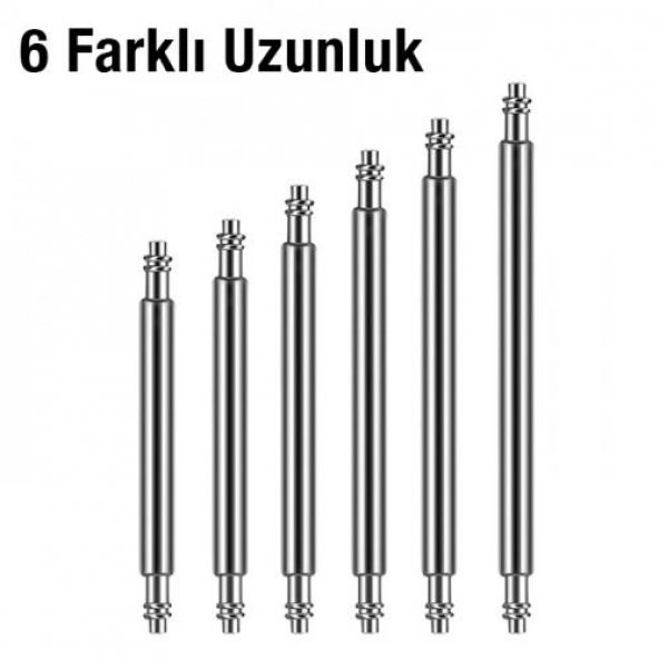 Coofbe 108 Adet 8mm ve 25mm arası Saat Pimi,Paslanmaz Çelik Yaylı Susta Saat Pimi Değiştirme Aparatı - 3