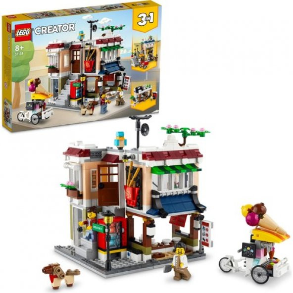 LEGO Creator 31131 3’ü 1 Arada Şehir Merkezi Makarna Dükkanı (569 Parça)