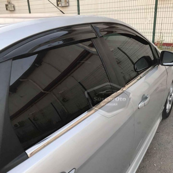 Ford Focus 1 Sedan 1998-2004 Uyumlu Mugen Cam Rüzgarlığı Seti Piano Black 4lü İthal - 3