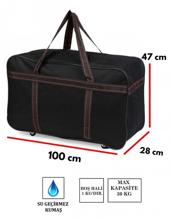 Hurç Çanta Battal Boy Hafif Tekerlekli Seyahat 8683255011947 - 2