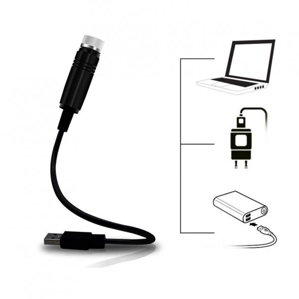 Usb li gece lambası Tavan Led Aydınlatma Kırmızı - 4