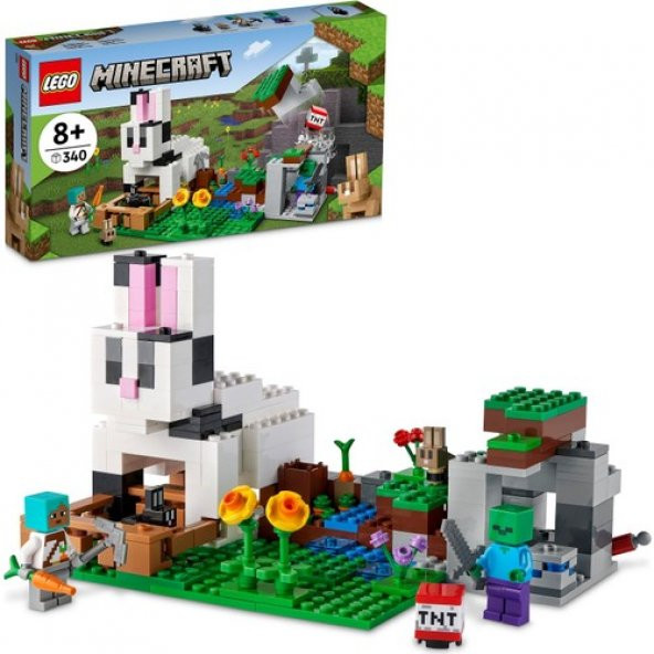 LEGO Minecraft 21181 Tavşan Çiftliği (340 Parça)