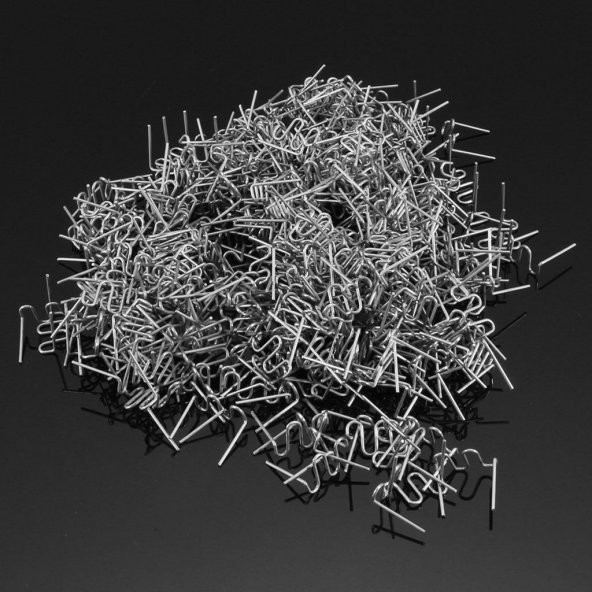 100 Adet 0.8mm Kaynak Tamir Makinesi için Düz Zımba Teli Araba Onarım Tampon Plastik - 2
