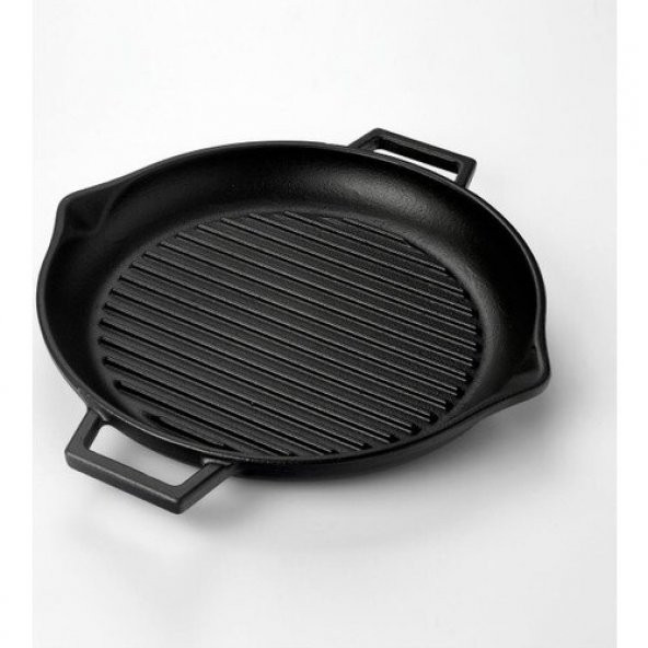 Lava Lv Eco Gt 30 Siyah Yuvarlak Döküm Demir Izgara Tava 30 CM - 3