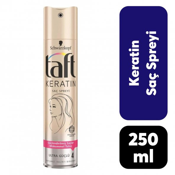 Taft Saç Spreyi 250 ml Keratin