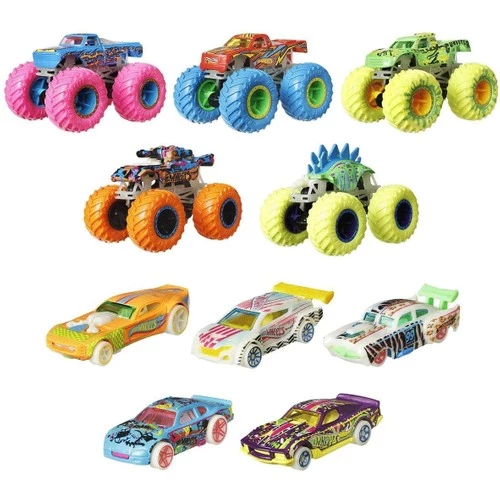 Hot Wheels Monster Trucks Karanlıkta Parlayan Araçlar HCB57 Lisanslı Ürün - 2