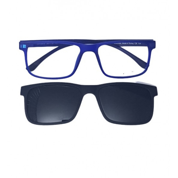 Klipsli Gözlük Mavi