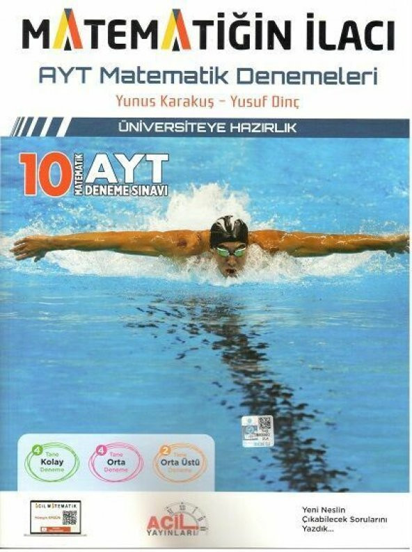 Acil Yayınları AYT Matematiğin İlacı Denemeleri - 1