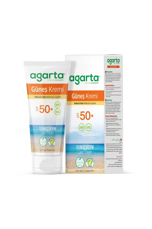 Doğal Güneş Kremi 50 Faktör 100 Ml (12+ Yaş İçin Kullanıma Uygundur)