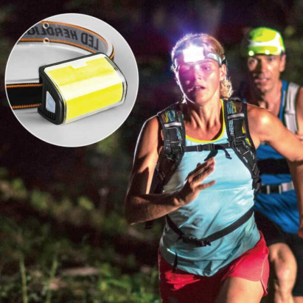 PANTHER USB Sarjlı COB LED Bisiklet ve Kafa Feneri PT-6053 - 3