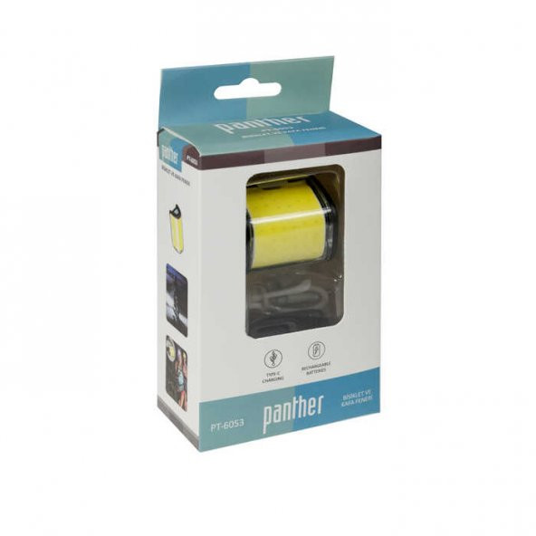 PANTHER USB Sarjlı COB LED Bisiklet ve Kafa Feneri PT-6053 - 5
