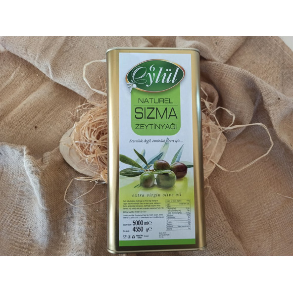 Natural Sızma Zeytinyağı ( Soğuk Sıkım ) - 5lt
