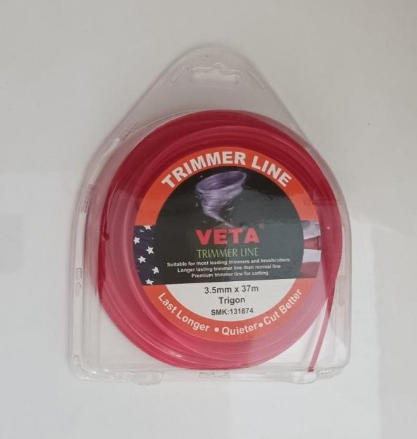 Veta 3.5mm 37m 3 kenarlı Kırmızı