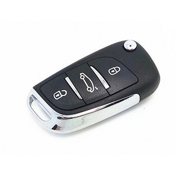 CITROEN C2 C3 C4 C5 PEUGEOT SİLİKON AHAHTAR KILIF (SİYAH) - Resim 3