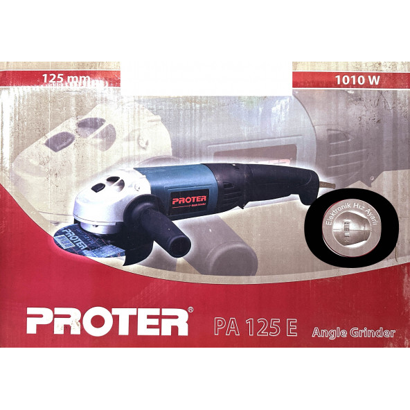 Proter PA125E Avuç Taşlama Makinesi Devir Ayarlı 125 MM 1010 W - 8