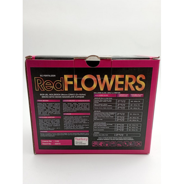 RED FLOWERS.BİTKİLERDE ÇİÇEKLENDİRİRİCİ.YAPRAK GÜBRESİ. - 2